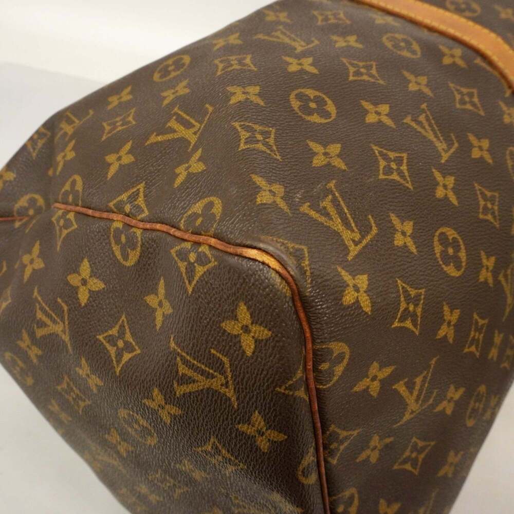 LOUIS VUITTON Brown Monogram Keepall 55 Boston Bag - Picture 6 of 14